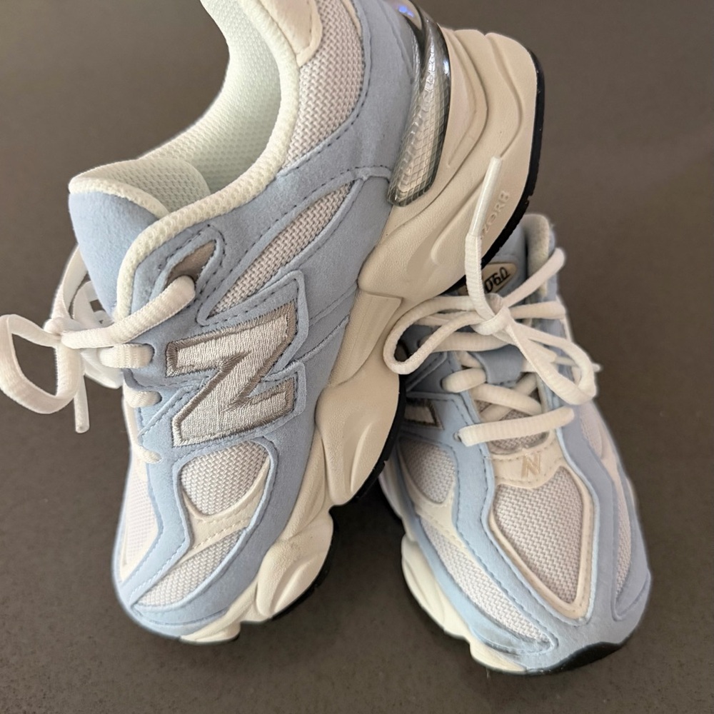 New Balance Kids' Light Blue Mesh & Suede Sneakers